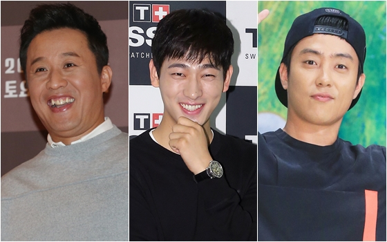 사진 왼쪽부터 정준하 윤박 은지원 / 사진=스타뉴스