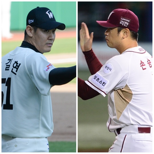롯데 자이언츠에 합류한 윤길현(왼쪽)과 손승락. /사진=뉴스1