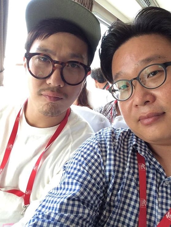'무한도전' 촬영 당시 서경덕 교수와 하하 /사진=서경덕 교수 페이스북