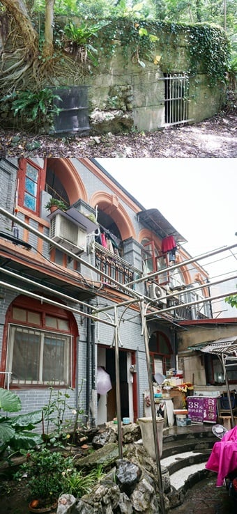 서경덕교수가 촬영한 일본군 위안소(위)와 중국 의안소 / 사진=서경덕교수