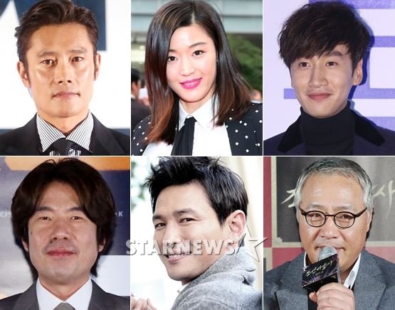 (왼쪽 위부터) 이병헌, 전지현, 이광수, 이경영, 황정민, 오달수 /사진=스타뉴스