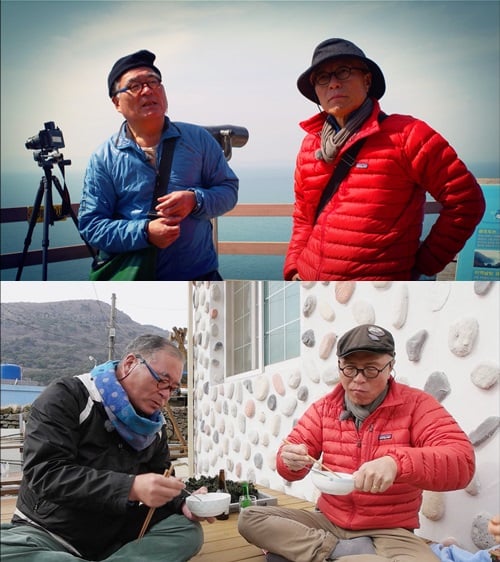 배병우(왼)와 허영만/사진제공=JTBC '섬으로 가자'