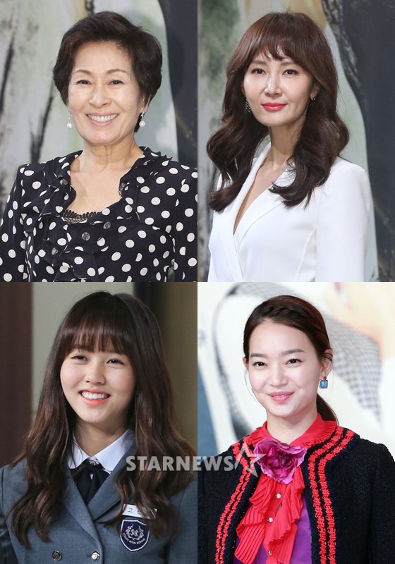 김혜자, 채시라, 신민아, 김소현(사진 왼쪽 위부터 시계방향으로)/사진=스타뉴스
