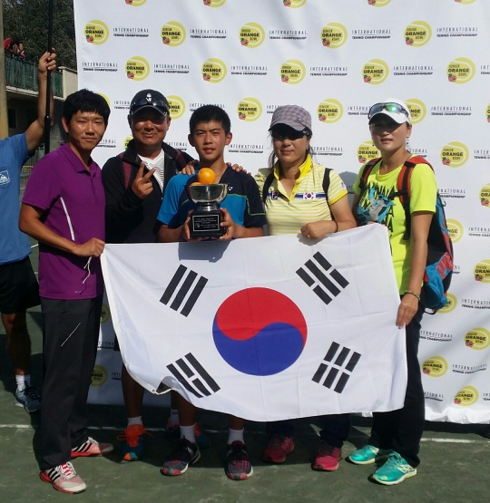 전제원이 준우승을 차지했다. /사진=대한테니스협회 제공