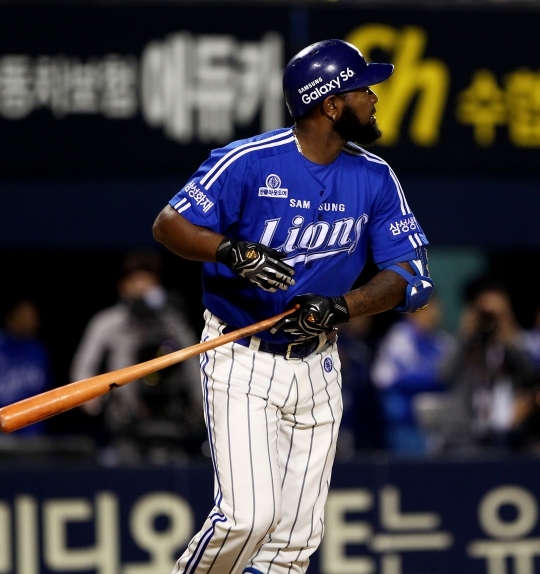 재계약 협상에 나섰지만 결렬된 야마이코 나바로. /사진=삼성 라이온즈 제공