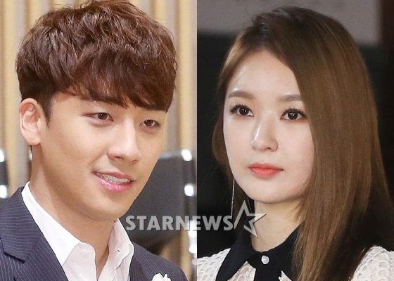 빅뱅 승리(왼쪽)와 다비치 강민경