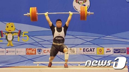 역도 국가대표로 발탁된 서희엽(24, 수원시청). /사진=뉴스1