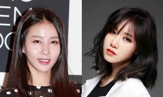 방송인 김정민(왼쪽)과 피에스타 예지(오른쪽)/사진=스타뉴스, 로엔트리