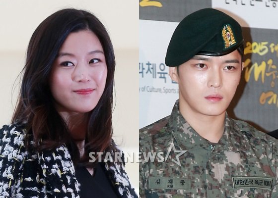 배우 전지현(왼쪽)과 JYJ 김재중 /사진=스타뉴스