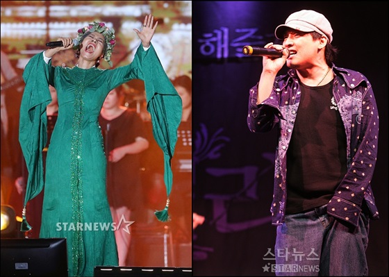 인순이(왼쪽)와 현진영 / 사진=스타뉴스