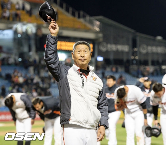 한화 김성근 감독.