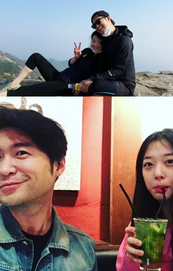 설리가 올린 사진(위)과 최자가 올린 사진(아래) / 사진=설리, 최자 인스타그램