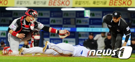 이지영의 홈스틸. /사진=뉴스1