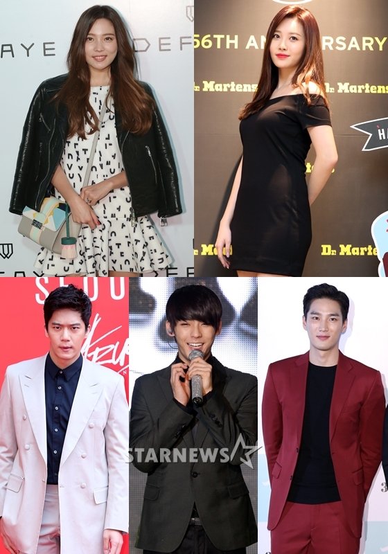 윤소희, 유라, 안보현, 이민혁, 하석진(왼쪽 위 시계방향)/사진=스타뉴스