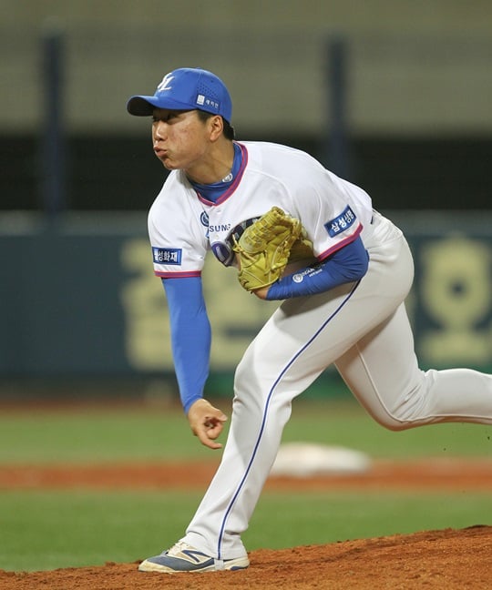 삼성 류중일 감독이 호평을 남긴 임대한. /사진=삼성 라이온즈 제공