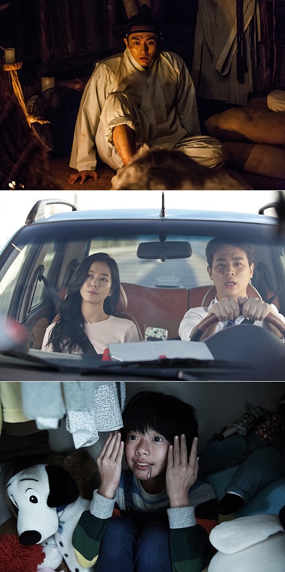 사진='무서운 이야기3:화성에서 온 소녀' 스틸컷. 사진 위부터 '여우골', '로드 레이지', '기계령'의 한 장면