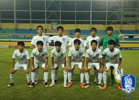 한국 16세 이하 축구 대표팀. /사진=대한축구협회 제공