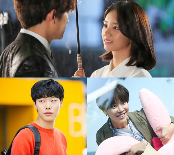 지성 혜리(사진 위)와 류준열 황정음/사진제공=SBS, 화이브라더스