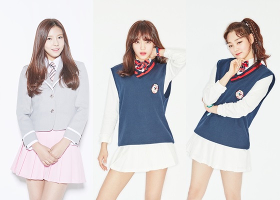 김나영, 김세정, 강미나(왼쪽부터) /사진=젤리피쉬엔터테인먼트