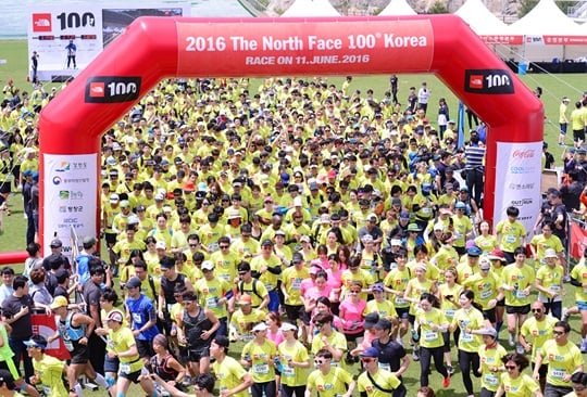 제1회 '노스페이스100 코리아' 대회가 성황리에 개최됐다. /사진=영원아웃도어 제공