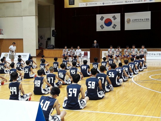 대한민국농구협회가 2016 유소년 농구캠프를 개최했다. /사진=대한민국농구협회 제공
