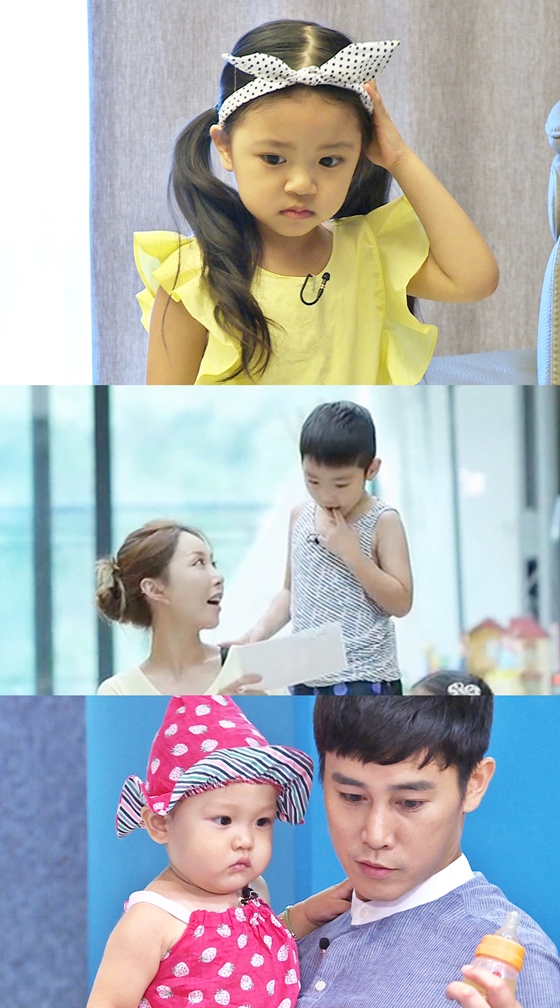 정시아의 딸 서우, 슈와 아들 유, 정태우와 아들 하린(사진 위부터)/사진제공=SBS