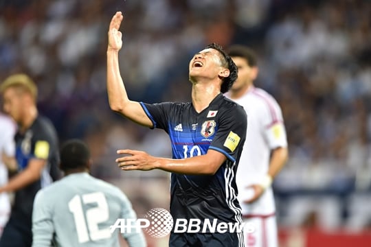 아쉬워하는 카가와 신지 /AFPBBNews=뉴스1