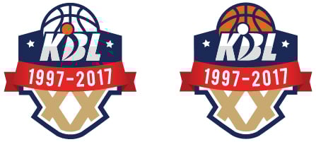 KBL이 20주년 기념 엠블럼을 발표했다. /사진=KBL 제공