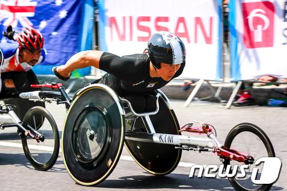 마라톤에서 동메달을 획득한 김규대 /사진=뉴스1