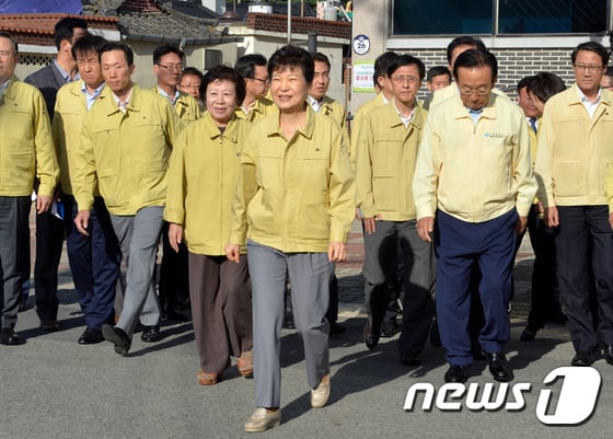 경주시를 방문한 박근혜 대통령 /사진=뉴스1