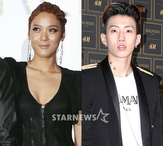 윤미래, 박재범/사진=스타뉴스