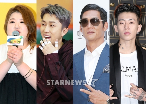 이국주, 슬리피, 박준형, 박재범(사진 왼쪽부터)/사진=스타뉴스