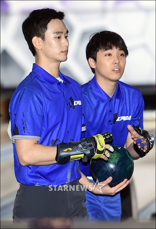 김수현(왼쪽)과 이홍기 /사진=임성균 기자
