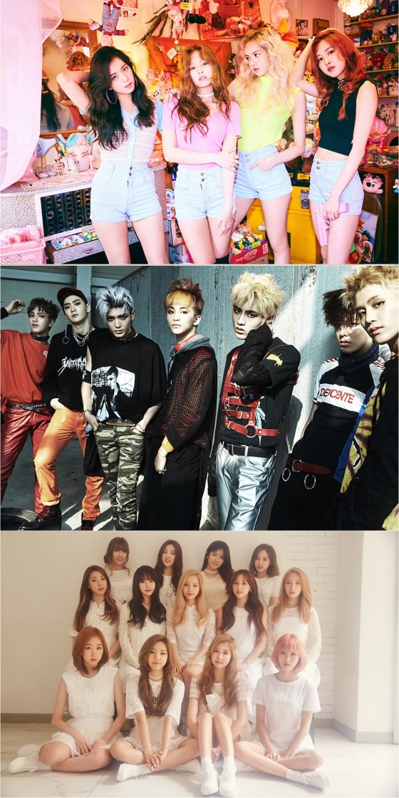 블랙핑크, NCT 127, 우주소녀
