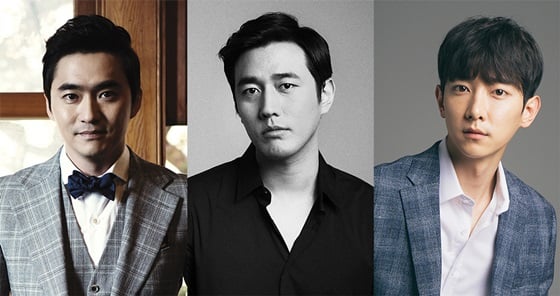 김석훈(왼쪽)과 조한선, 이정혁 /사진제공=미스틱액터스
