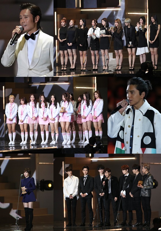이병헌, 트와이스, 아이오아이, 왕대륙, 태연, 갓세븐