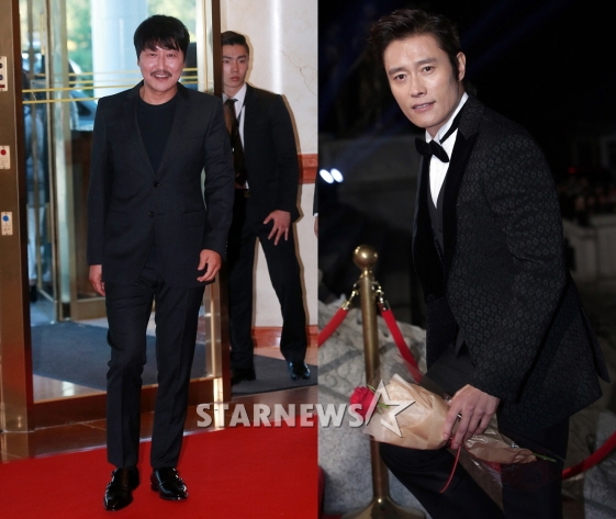 송강호,이병헌/사진=머니투데이 스타뉴스