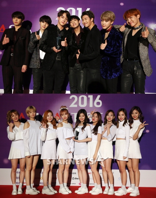방탄소년단(위)와 트와이스 / 사진=스타뉴스
