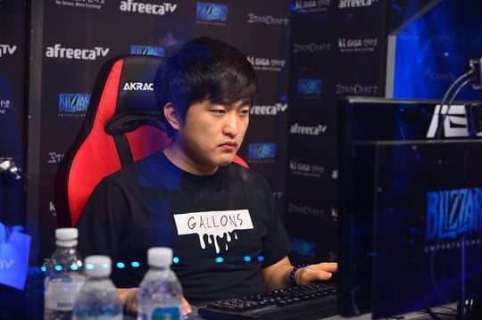 22일 결승전서 이영호의 모습. /사진=아프리카TV 제공