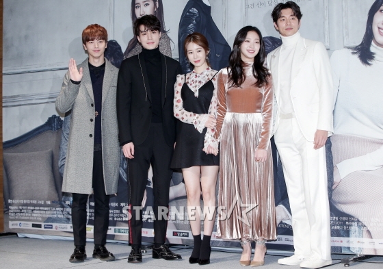 (왼쪽부터) tvN 드라마 '도깨비' 출연진 육성재, 이동욱, 유인나, 김고은, 공유 /사진=스타뉴스