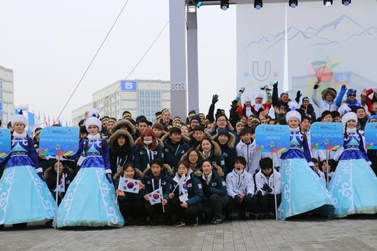 한국 선수단. /사진=대한체육회 제공