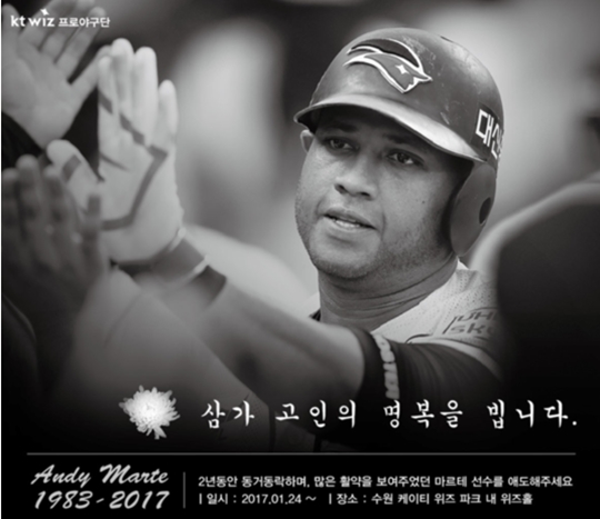 故앤디 마르테. /사진=kt위즈 제공