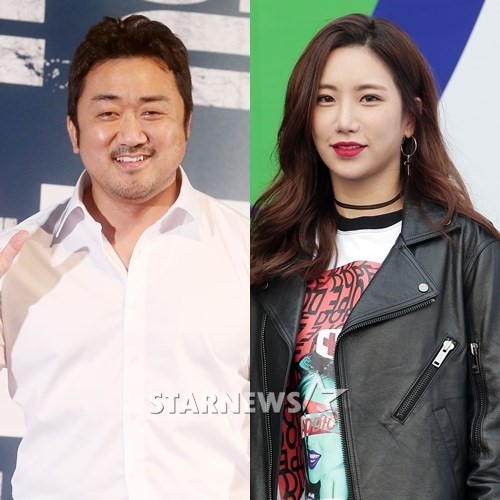 마동석(왼쪽)과 예정화/사진=스타뉴스