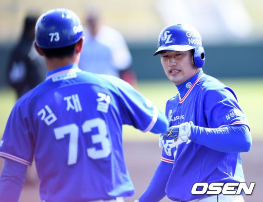 멀티히트를 때리며 좋은 모습을 보인 김상수.