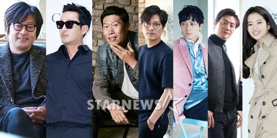 김윤석,하정우,유해진,박희순,강동원,이희준,김태리/사진=머니투데이 스타뉴스