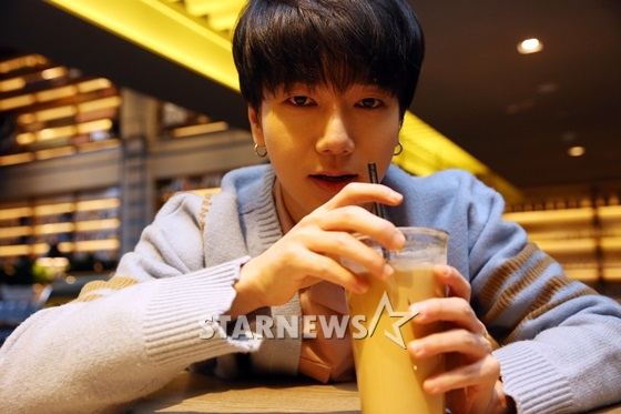 서울 강남구 청담동 SMT 서울에서 인터뷰를 한 슈퍼주니어 예성 /사진=임성균 기자