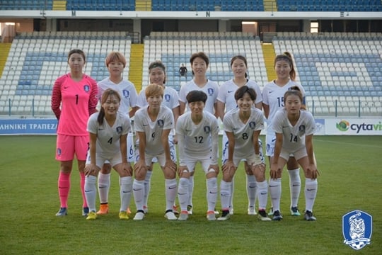여자 축구대표팀./사진=대한축구연맹 제공