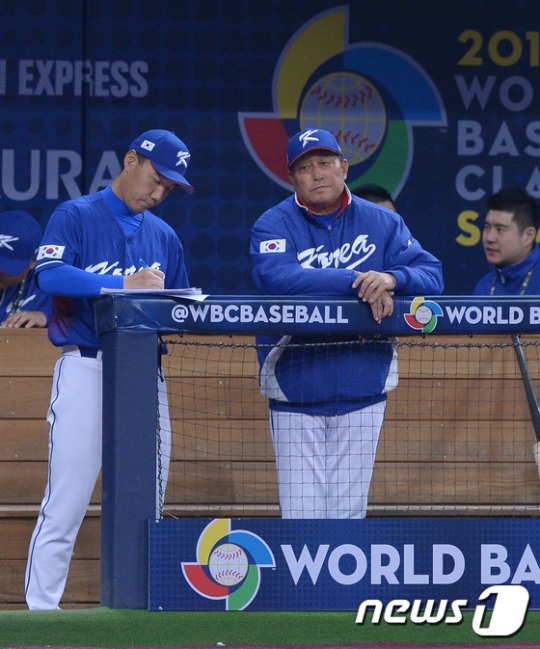 2017 WBC 대표팀 김인식 감독. /사진=뉴스1