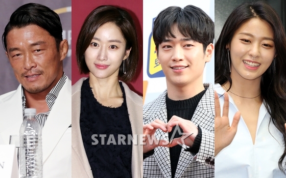 추성훈, 전혜빈, 서강준, 설현(사진 왼쪽부터)/사진=스타뉴스