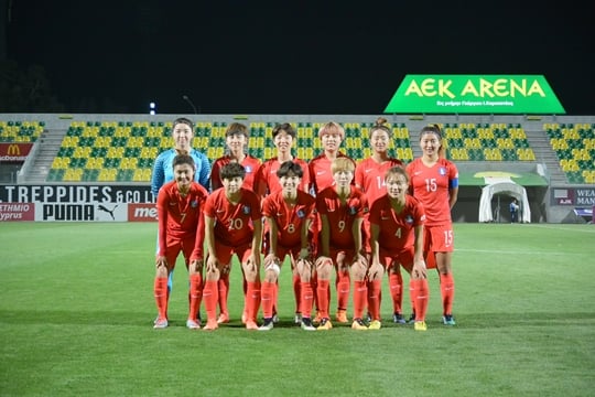 여자대표팀/사진=대한축구연맹 제공
